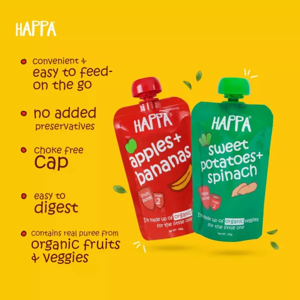 Happa Organic Baby Food, Super saver Pack, innovative blends of